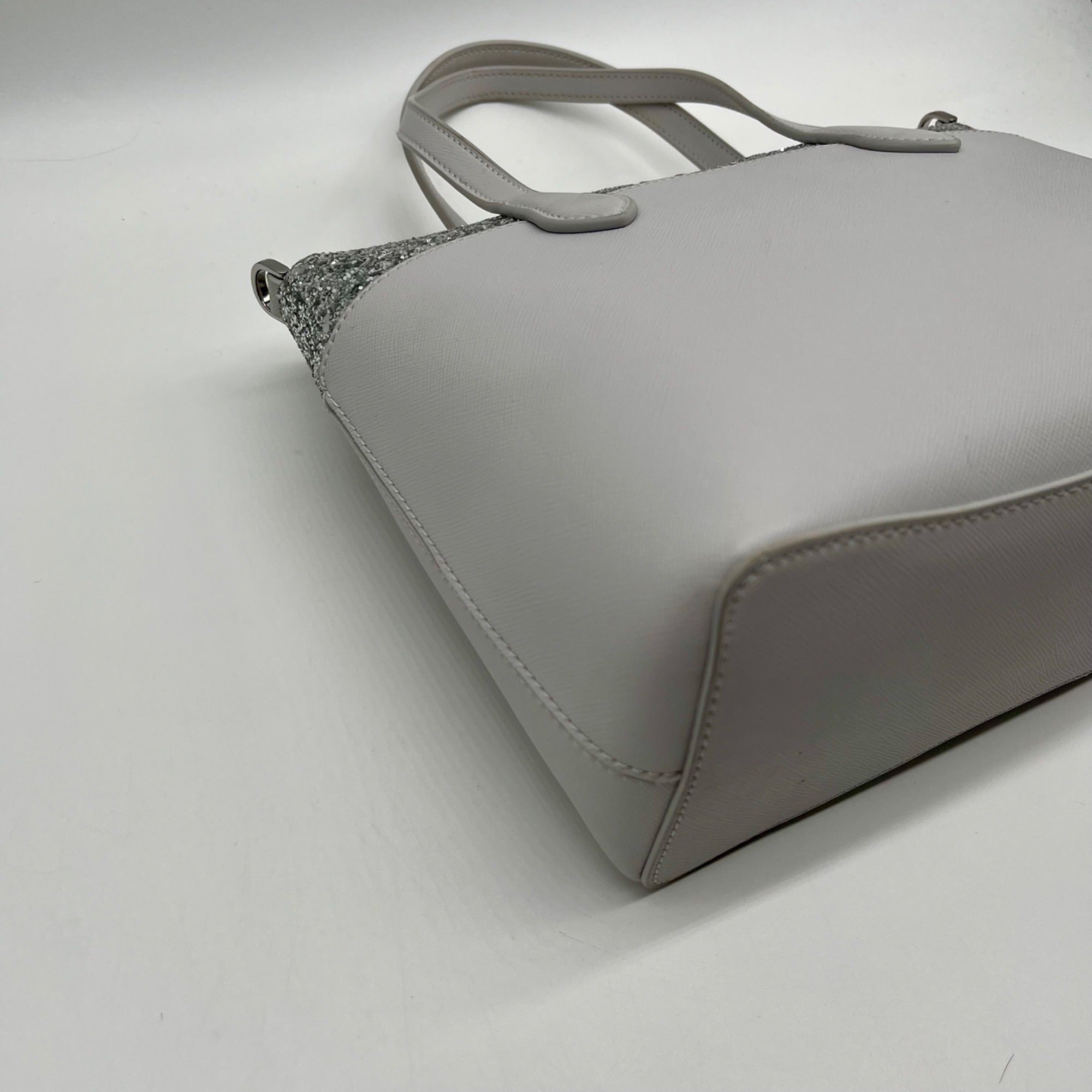 Kate Spade Grey Flash Glitter Satchel Bag