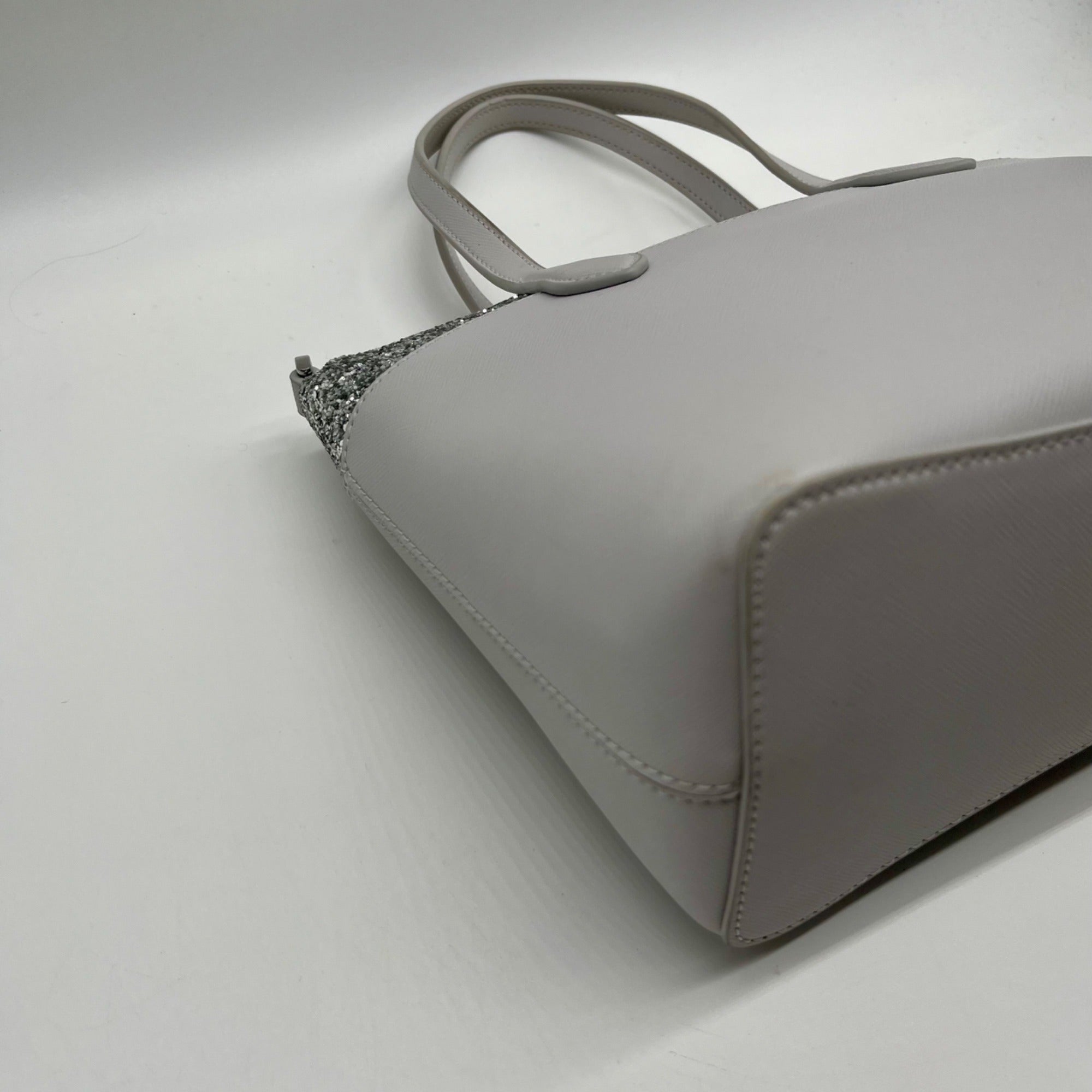 Kate Spade Grey Flash Glitter Satchel Bag
