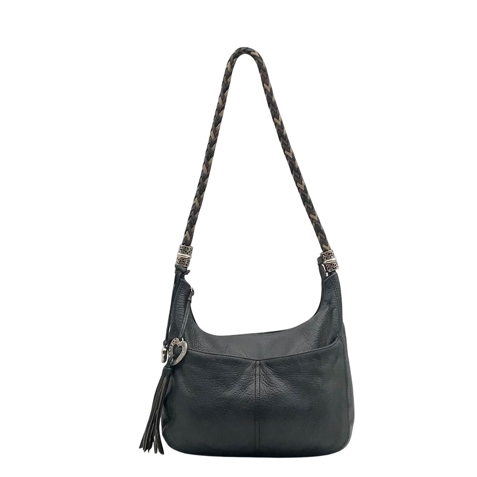 Brighton Dark Navy Leather Shoulder Bag