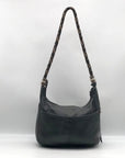 Brighton Dark Navy Leather Shoulder Bag