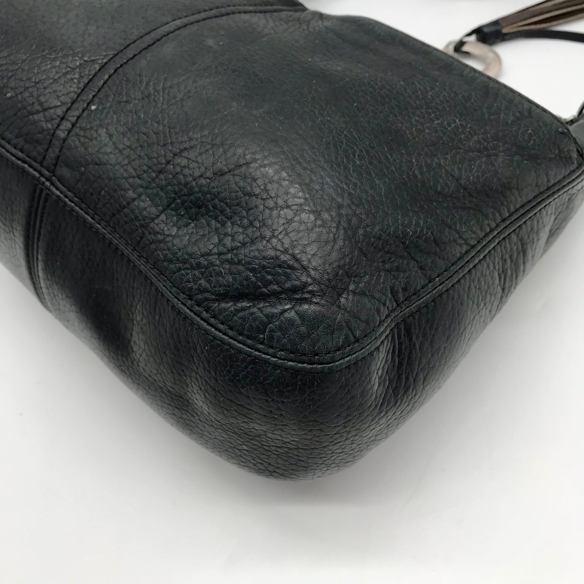 Brighton Dark Navy Leather Shoulder Bag