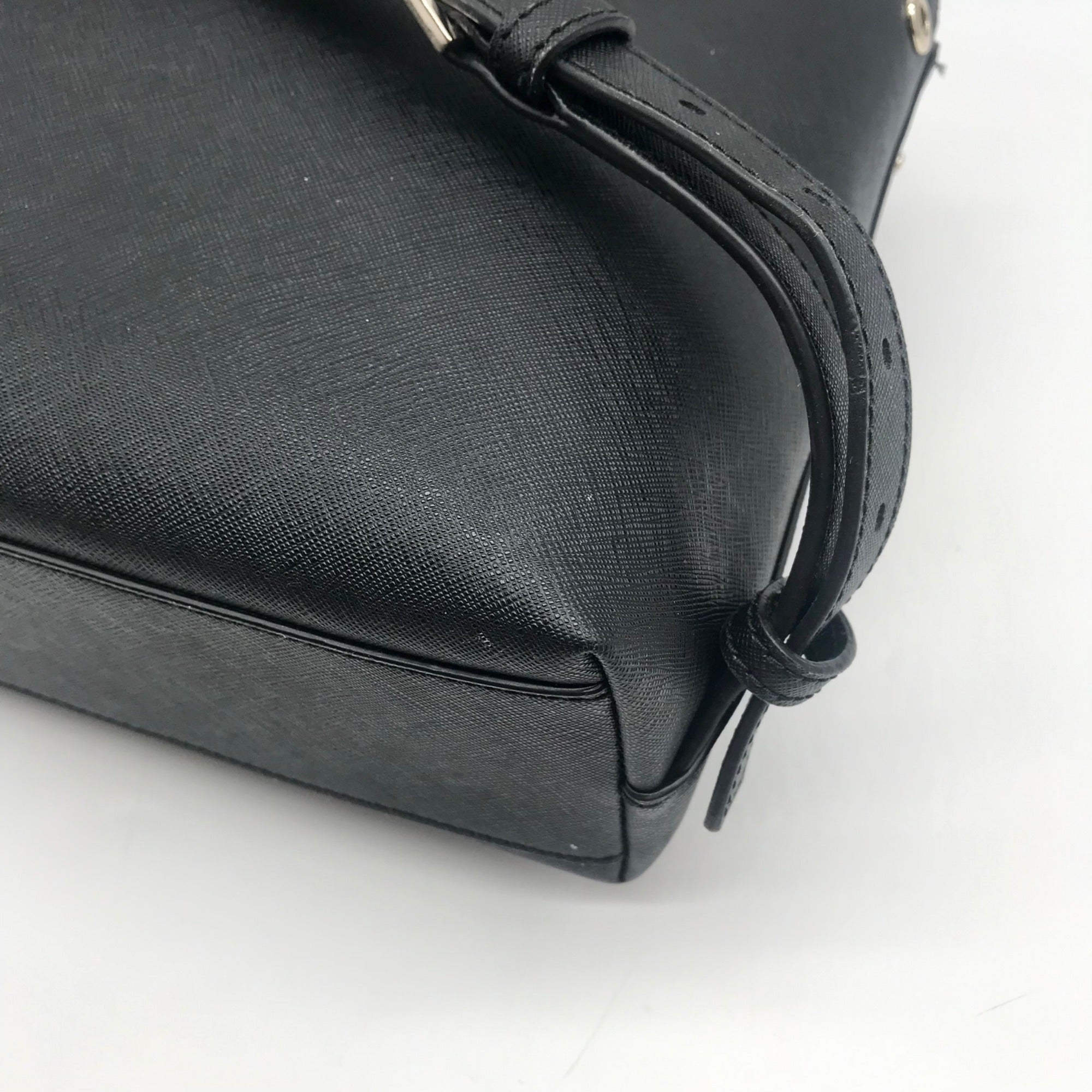 Kate Spade Black Saffiano Leather Minnie Mouse Mini Backpack 
