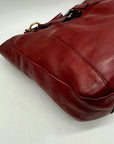 Patricia Nash Willa Maroon Extra Large Leather Tote