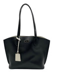 Kate Spade Black Crossgrain Leather Suite Work Tote Bag