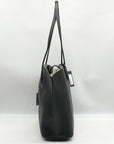 Kate Spade Black Crossgrain Leather Suite Work Tote Bag