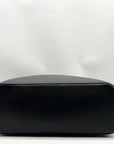 Kate Spade Black Crossgrain Leather Suite Work Tote Bag