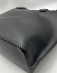 Kate Spade Black Crossgrain Leather Suite Work Tote Bag