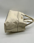 Kate Spade Cream Charm City Ostrich-Embossed Leather Satchel Bag
