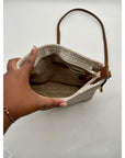 Michael Kors Vanilla Leather Jet Set Messenger Bag