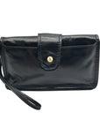 Hobo Black Patent Leather Galaxy Wristlet