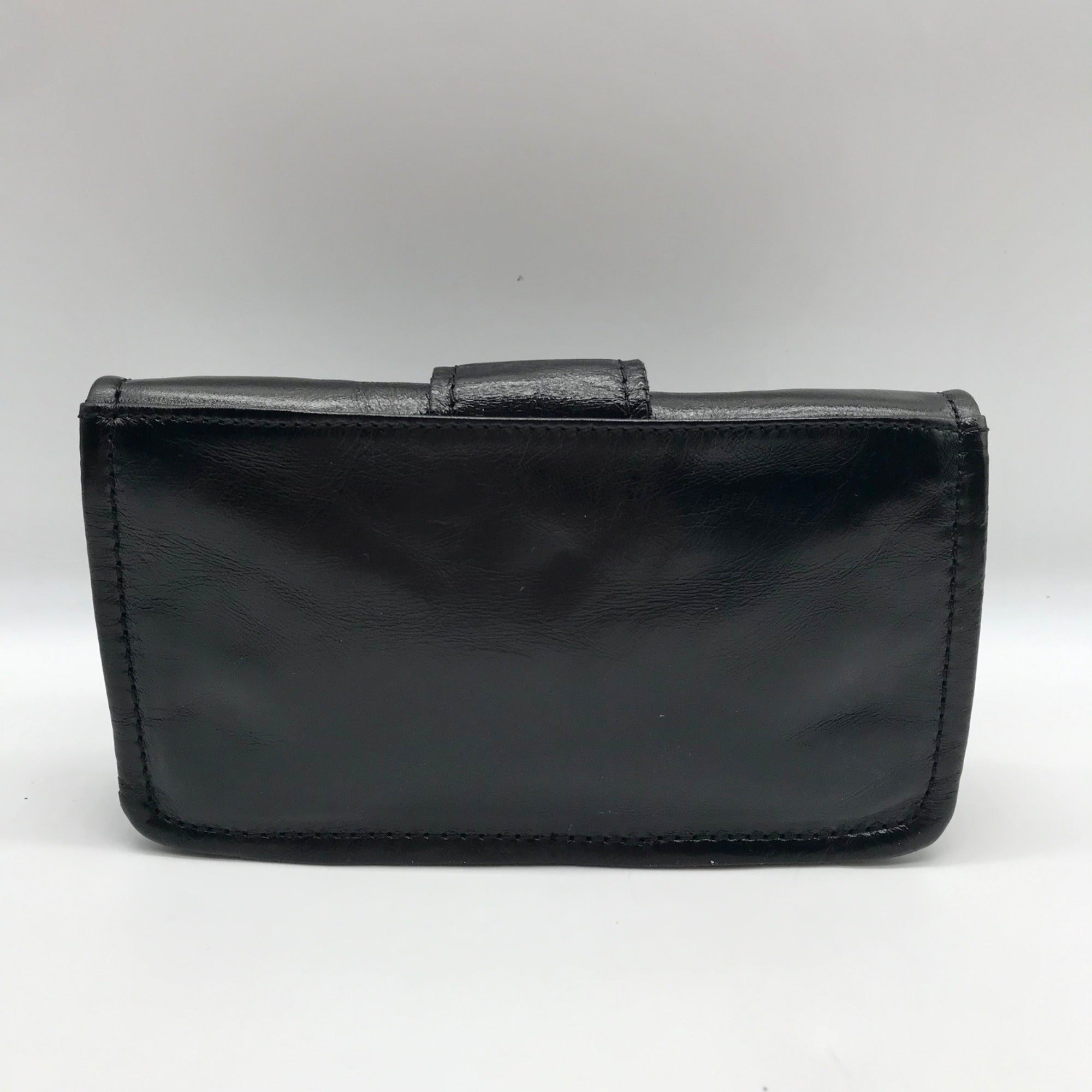 Hobo Black Patent Leather Galaxy Wristlet