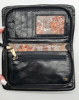 Hobo Black Patent Leather Galaxy Wristlet