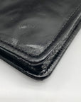 Hobo Black Patent Leather Galaxy Wristlet