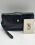 Hobo Black Patent Leather Galaxy Wristlet