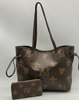 Le Miel Brown FauxLeather Tote Bag