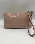 Michael Kors Pink Fulton Faux Leather Large Wristlet