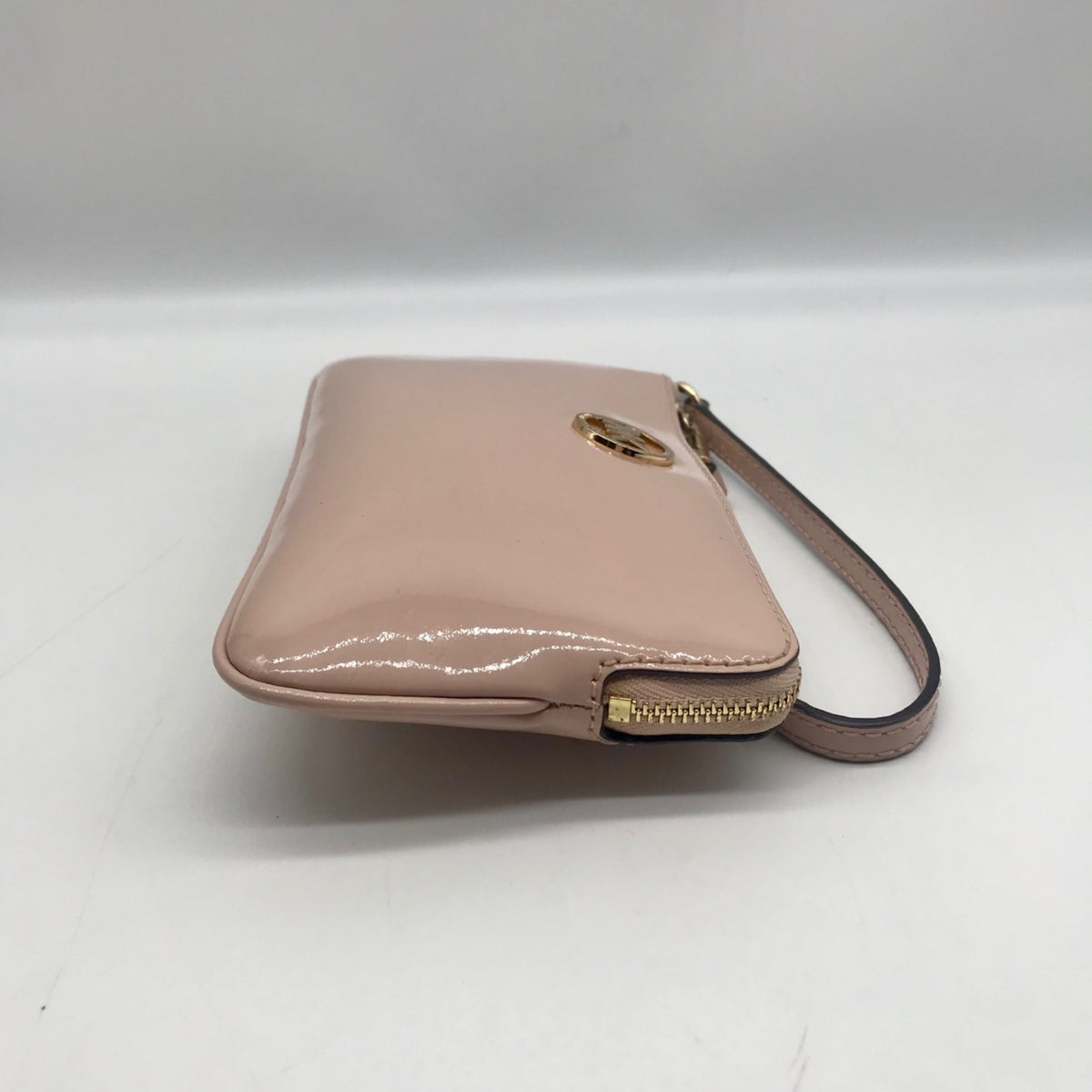 Michael Kors Pink Fulton Faux Leather Large Wristlet
