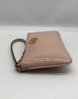 Michael Kors Pink Fulton Faux Leather Large Wristlet