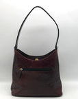 Oroton Brown Leather Vintage Satchel Bag