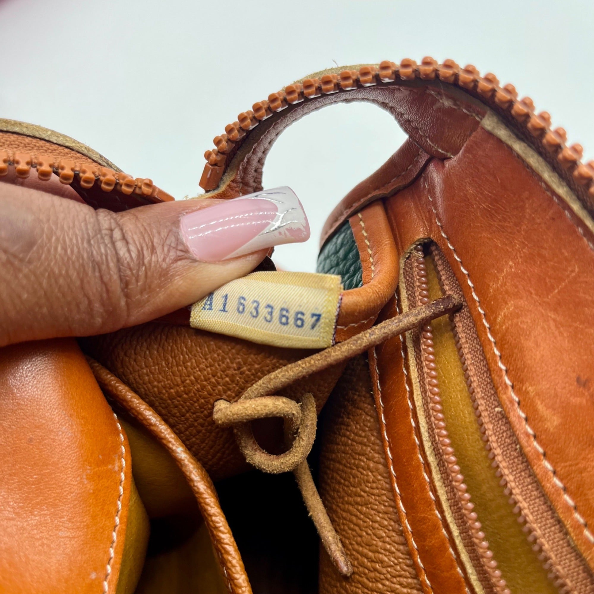 Dooney &amp; Bourke Green All-Weather Leather Satchel Bag