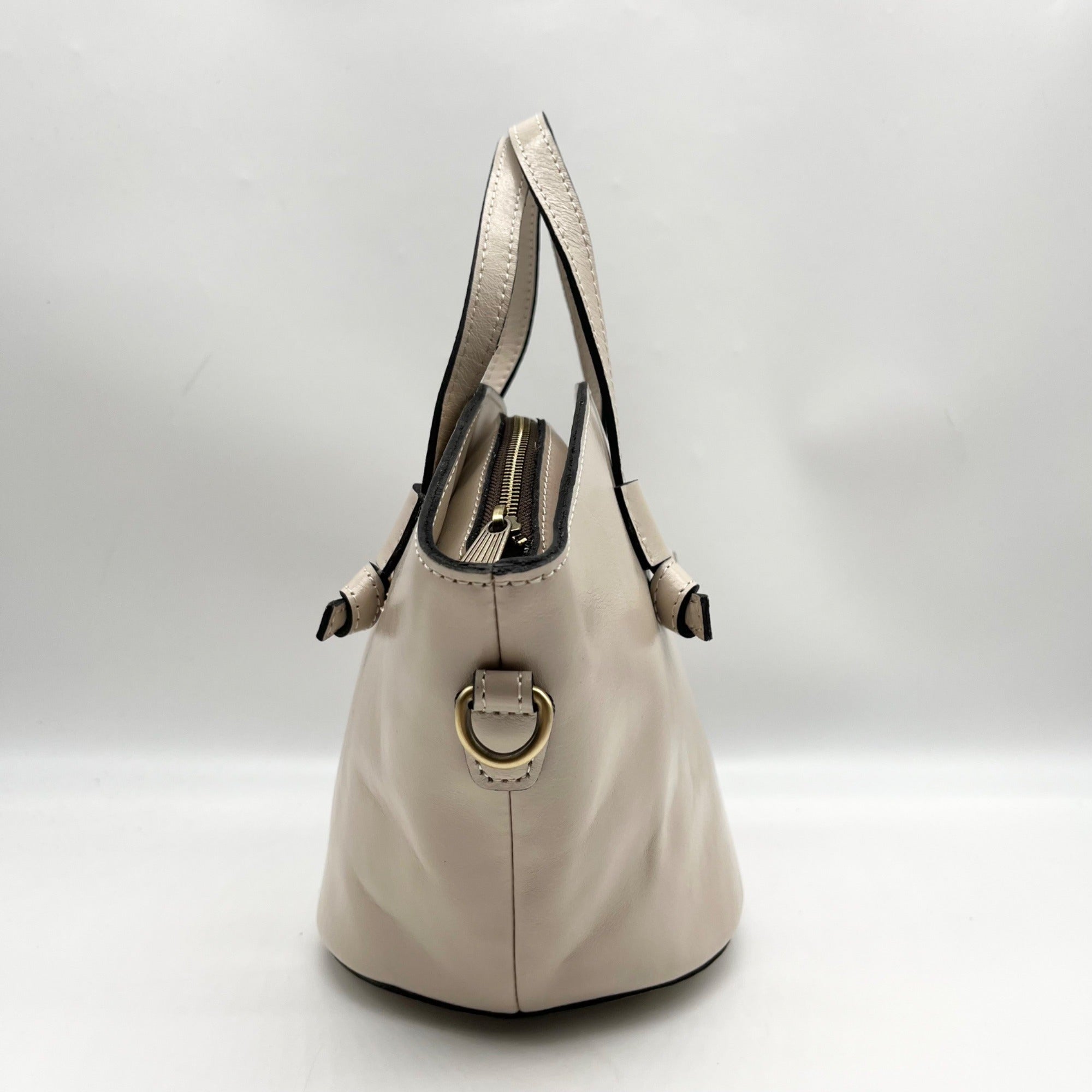 Patricia Nash Chalk White Leather Corallina Convertible Satchel