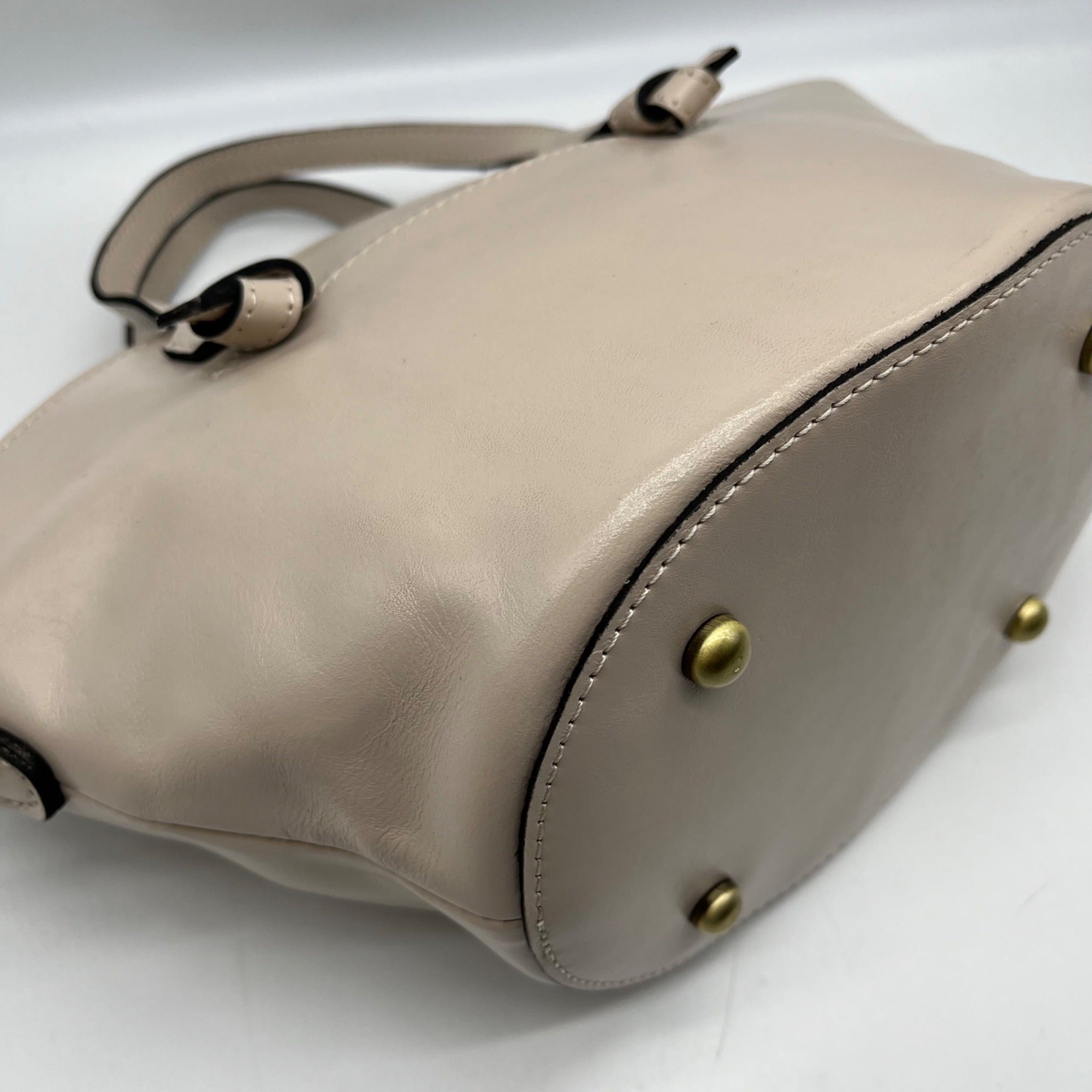Patricia Nash Chalk White Leather Corallina Convertible Satchel
