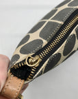 Kate Spade Gray Canvas Vintage Geometric Print Shoulder Bag