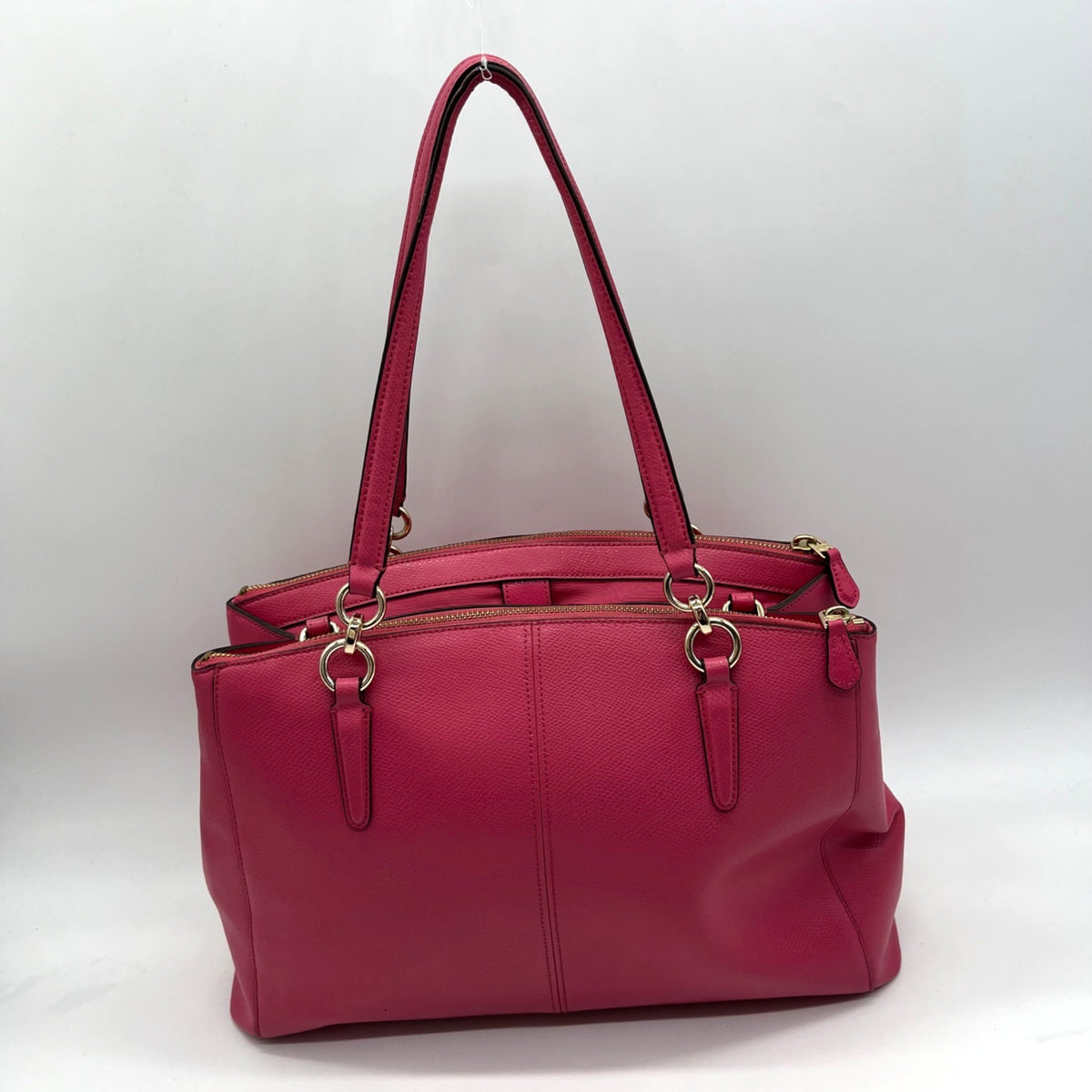 Coach Pink Leather Tote Bag