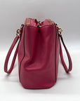 Coach Pink Leather Tote Bag
