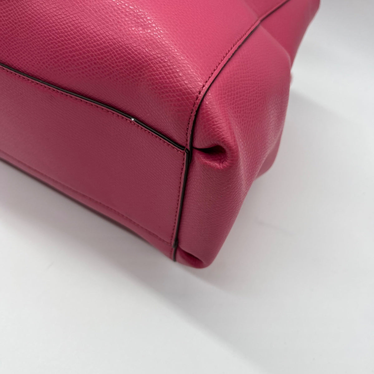 Coach Pink Leather Tote Bag