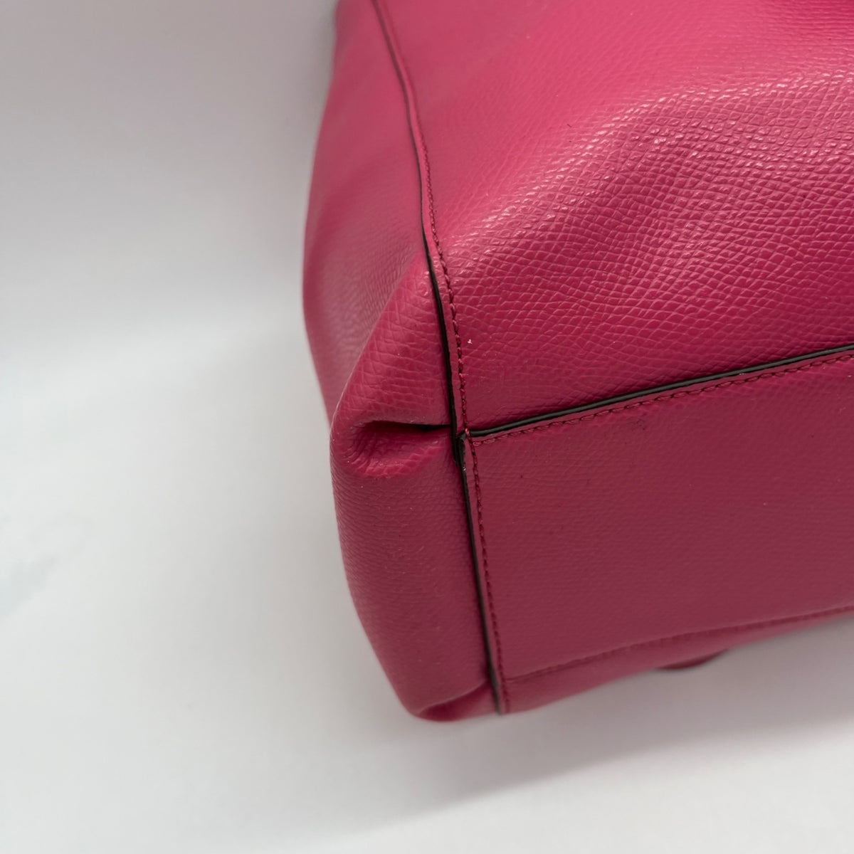 Coach Pink Leather Tote Bag