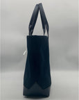 Michael Kors Navy Fulton Textured Canvas and Leather Trim Medium Tote