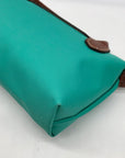 Longchamp Turquoise Nylon Le Pliage Mini Pouch