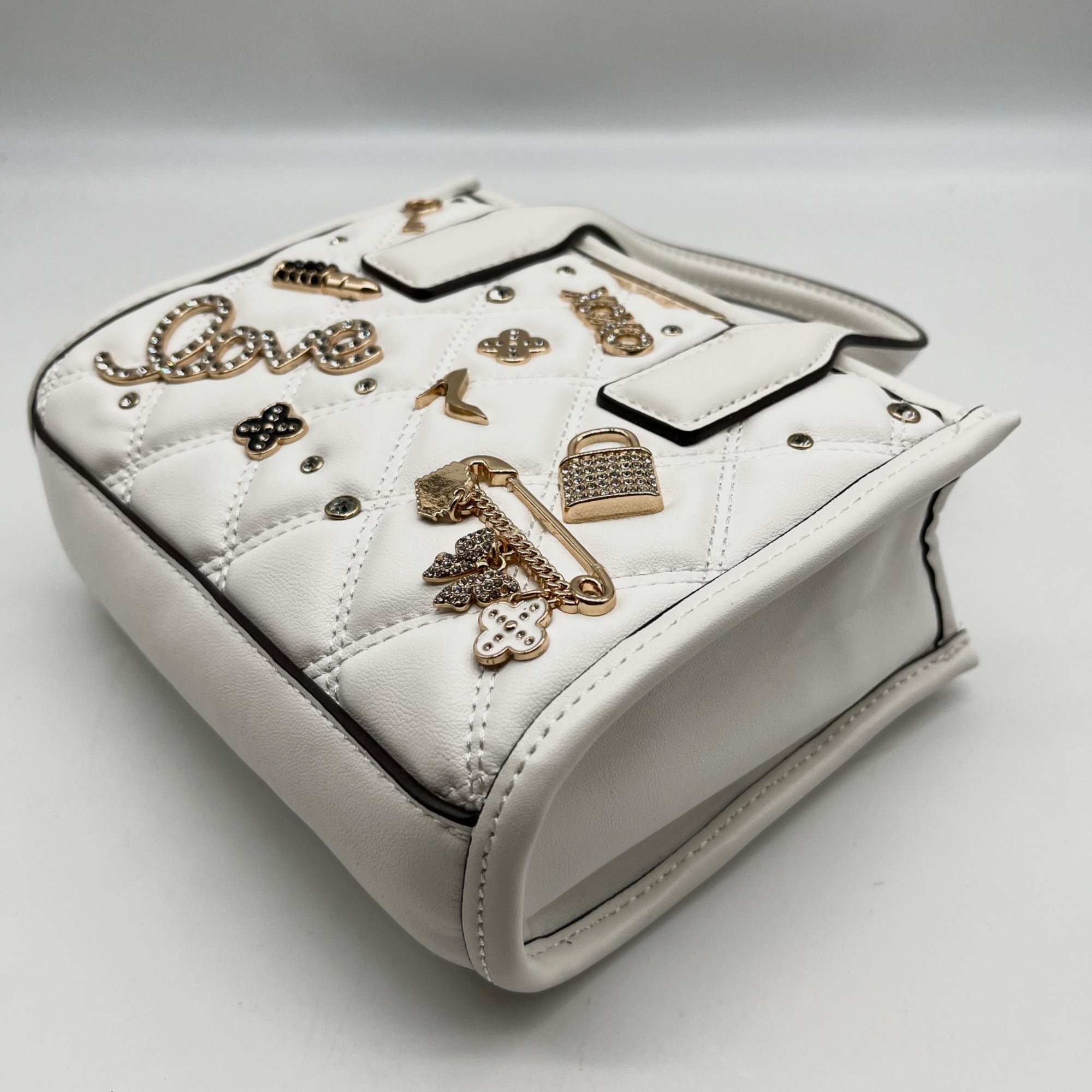 Aldo White Keylani Small Satchel Bag