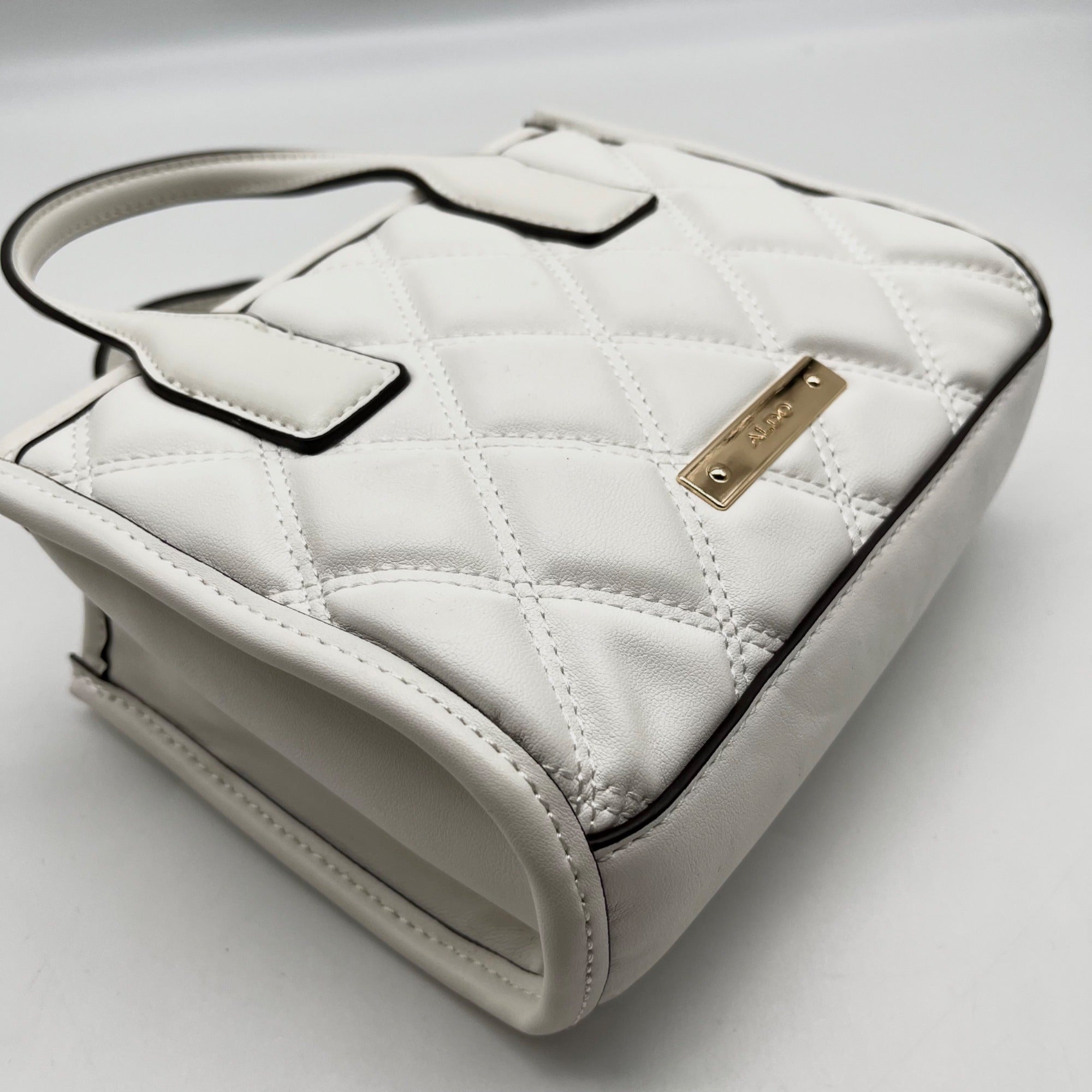 Aldo White Keylani Small Satchel Bag