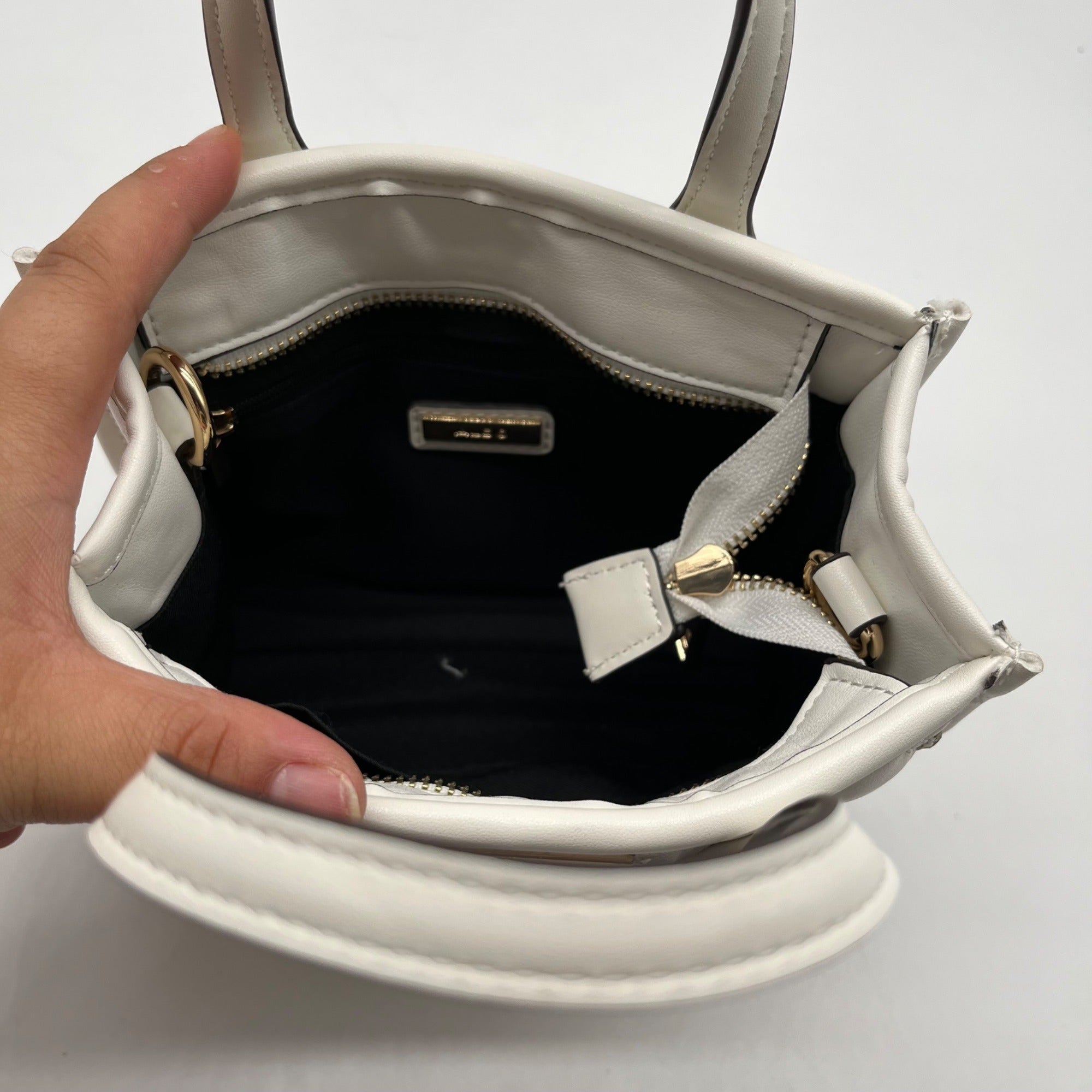 Aldo White Keylani Small Satchel Bag