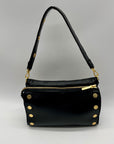 Hammitt Black Pebbled Leather Reversible Shoulder Bag