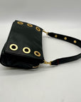 Hammitt Black Pebbled Leather Reversible Shoulder Bag