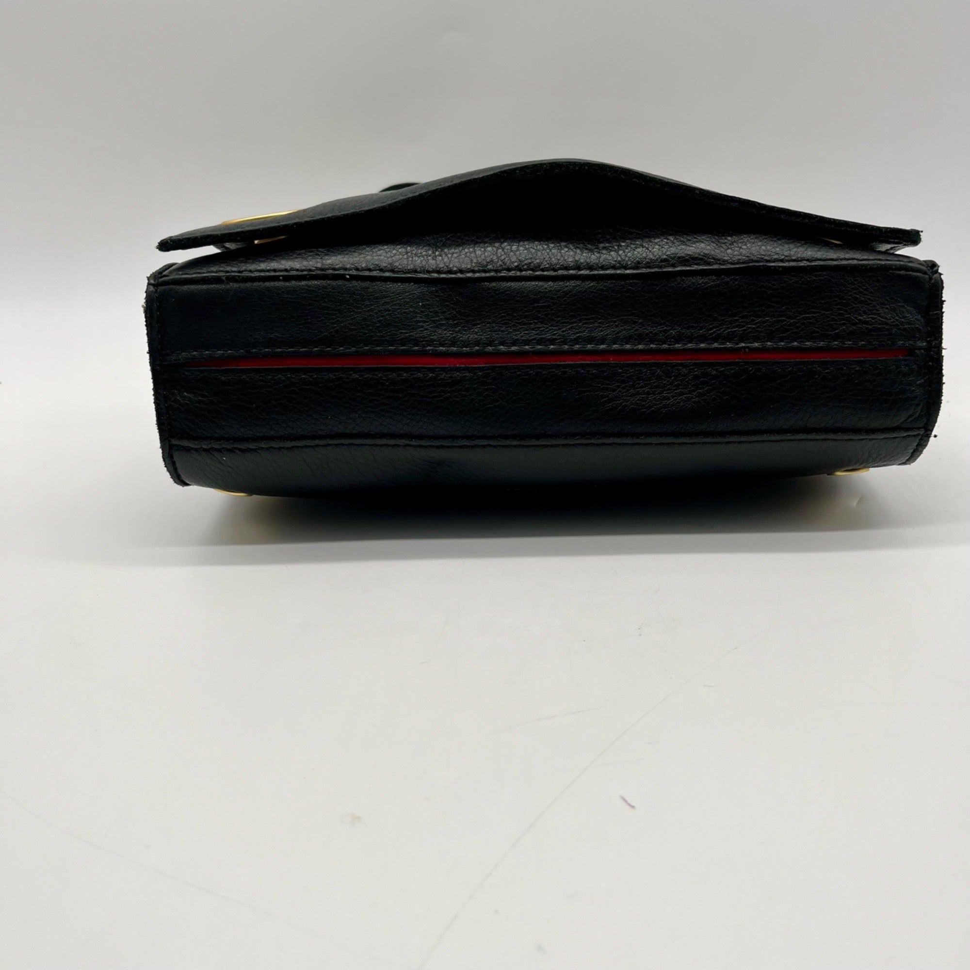 Hammitt Black Pebbled Leather Reversible Shoulder Bag