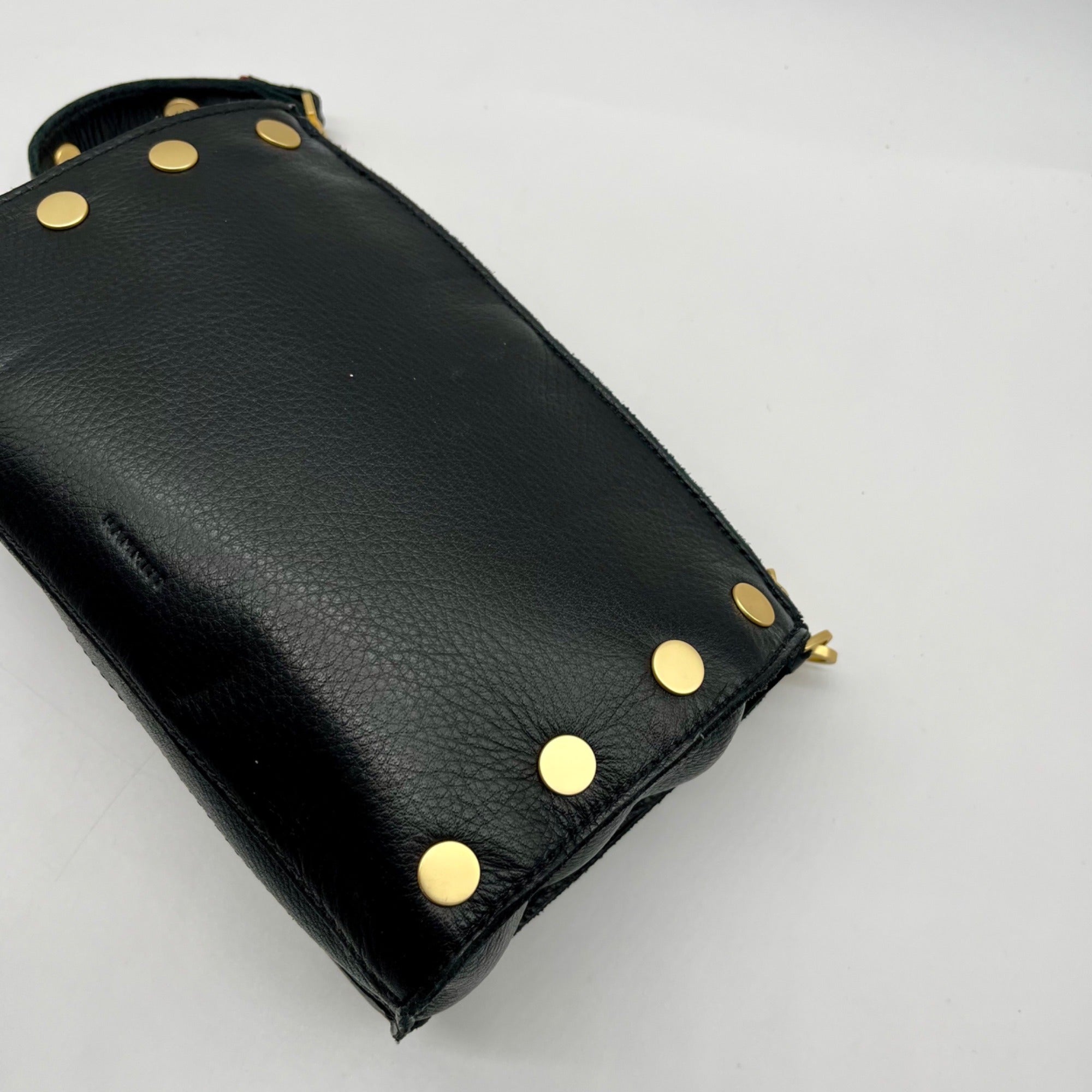Hammitt Black Pebbled Leather Reversible Shoulder Bag