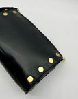 Hammitt Black Pebbled Leather Reversible Shoulder Bag