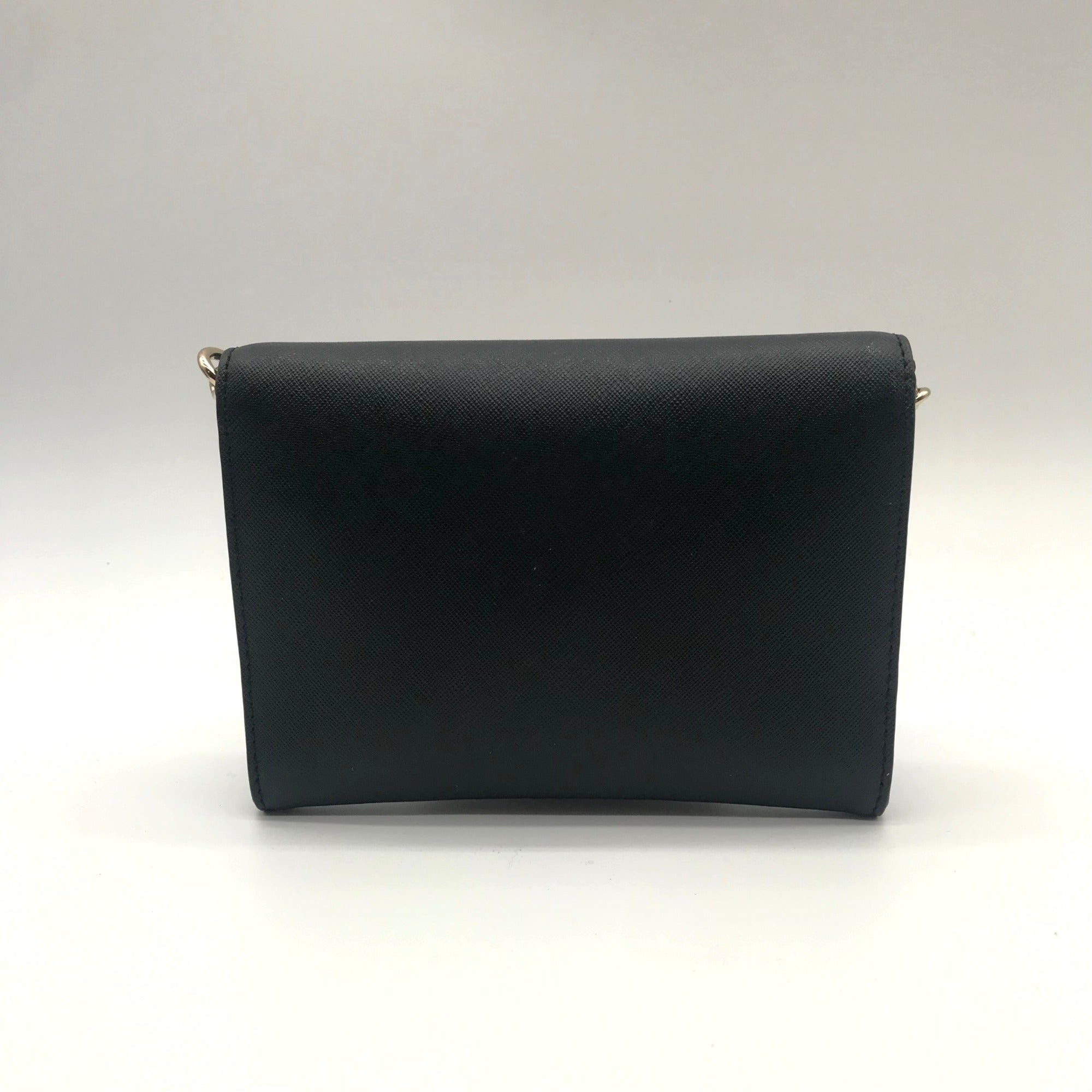 Kate Spade Black Saffiano Leather Cedar Street Monday Envelope Crossbody Bag