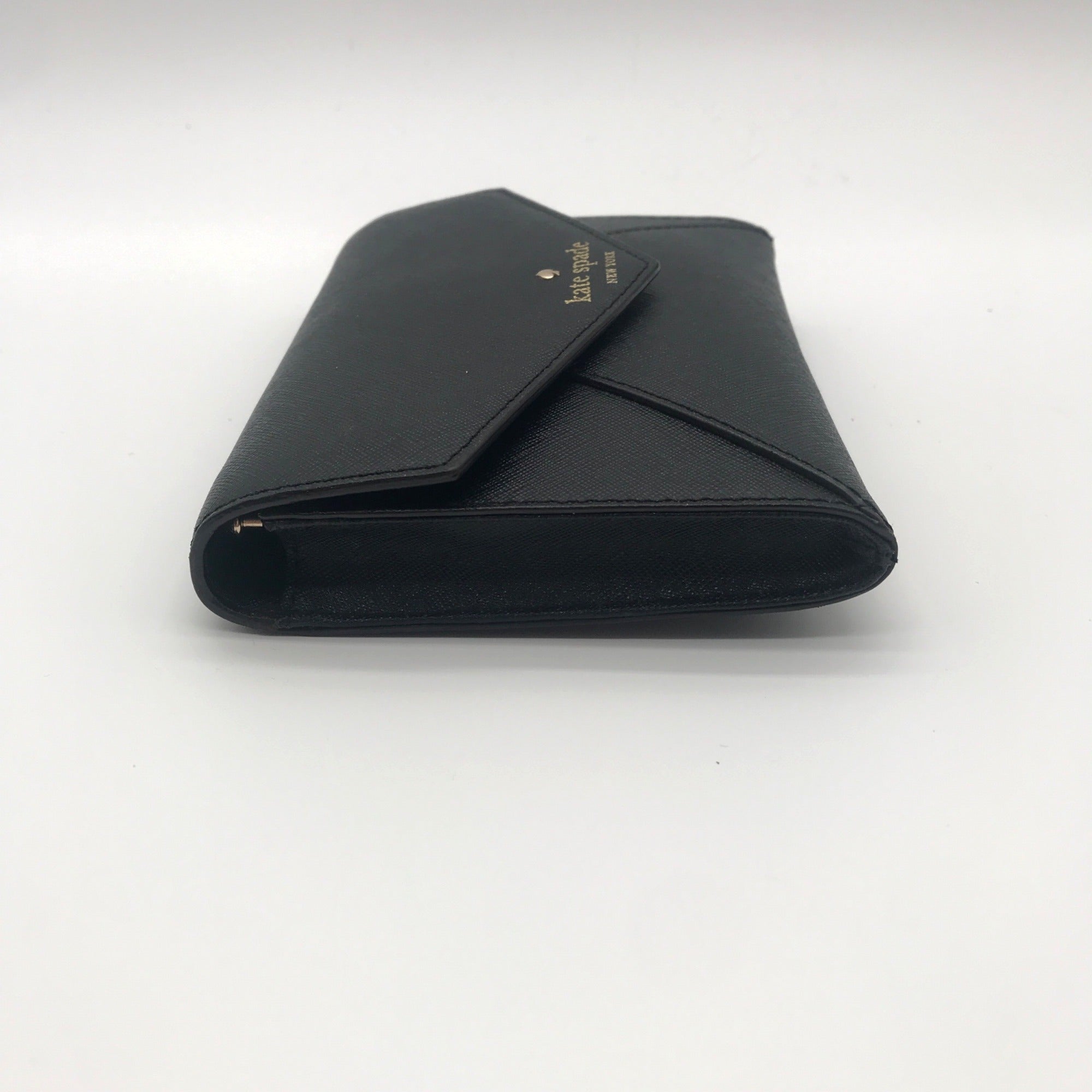 Kate Spade Black Saffiano Leather Cedar Street Monday Envelope Crossbody Bag