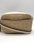 Coach Beige Jamie Camera Coated Canvas Crossbody Bag