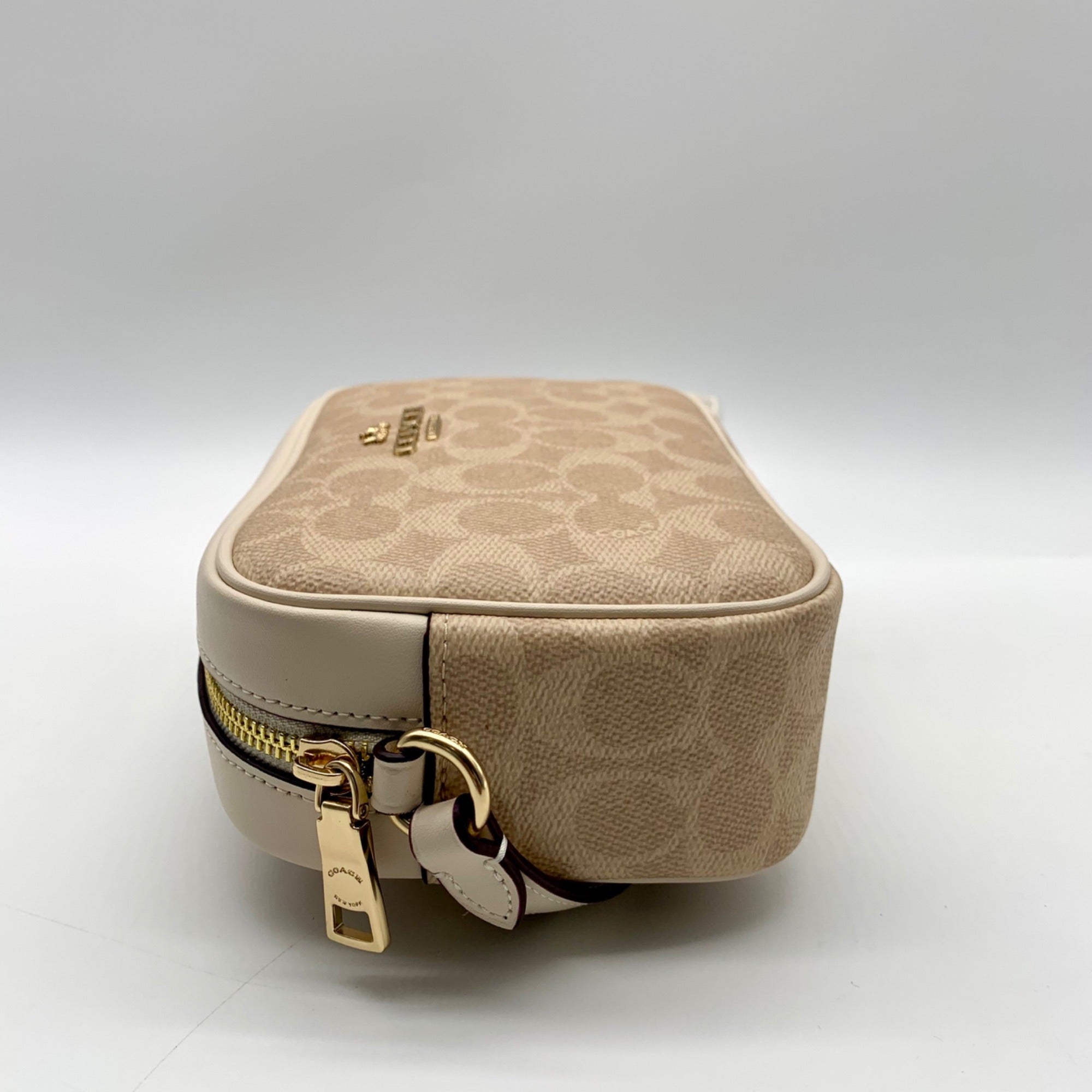 Coach Beige Jamie Camera Coated Canvas Crossbody Bag