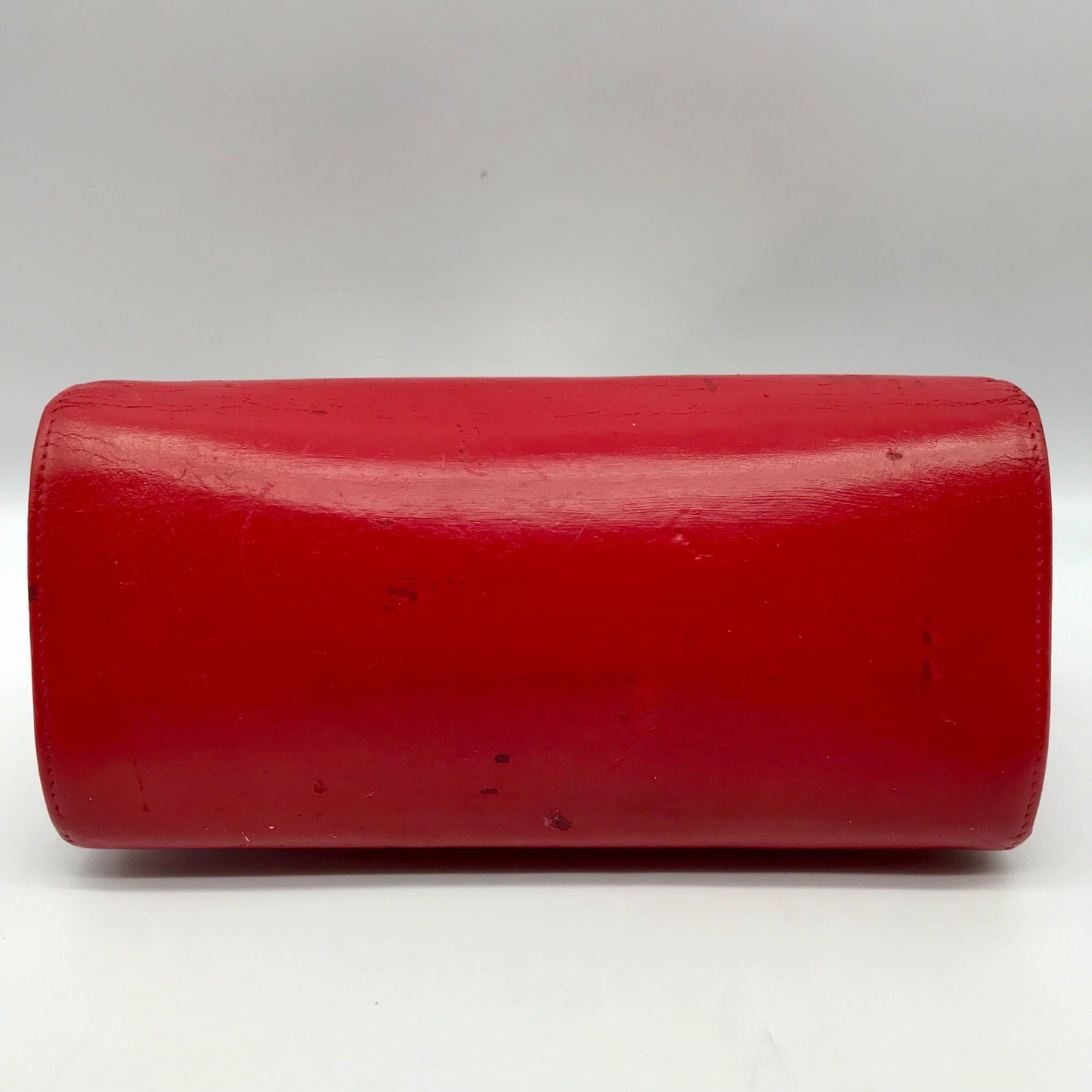 Balenciaga Red Leather City Flap Continental Wallet