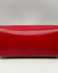 Balenciaga Red Leather City Flap Continental Wallet