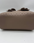 Like Dreams Taupe Large Bow Faux Leather Satchel