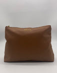 Steven Madden Brown Faux Leather Large Tote Set