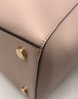 Michael Kors Soft Pink Leather Voyager East/West Tote Bag